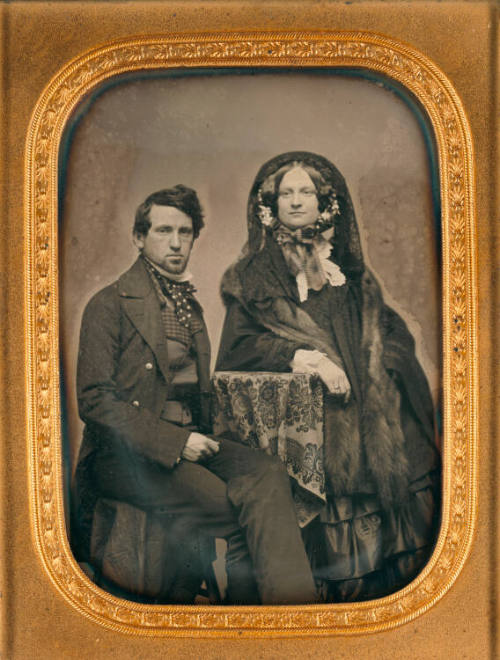 Portrait of David C. Collins and Elizabeth Weatherby Chapin Collins