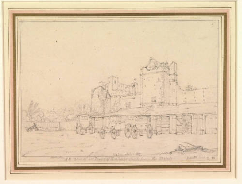 Northeast View of Rochester Castle from the Ditch