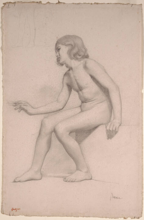 Seated Nude (Study for the “Legend of Giotto” [unrealized work])