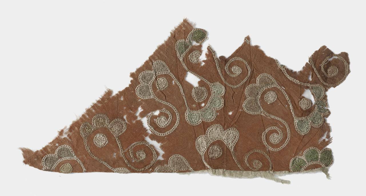 Embroidery with Scrolling forms
