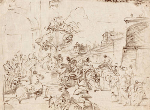 Adoration of the Magi (recto); Seated Man (verso)