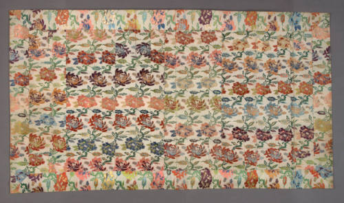 Seven column kesa with peony design