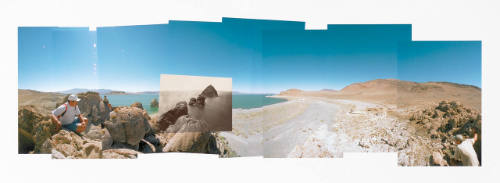 Panorama from O'Sullivan's "Pyramid Lake" camera position for the Third View Project