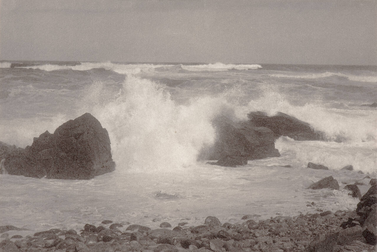 Untitled (seascape with rocks)