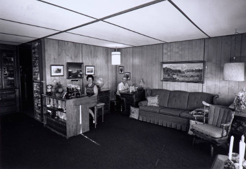 We really enjoy living in a mobile home.  My hobby is collecting coins and my wife plays her Wurlitzer for entertainment.