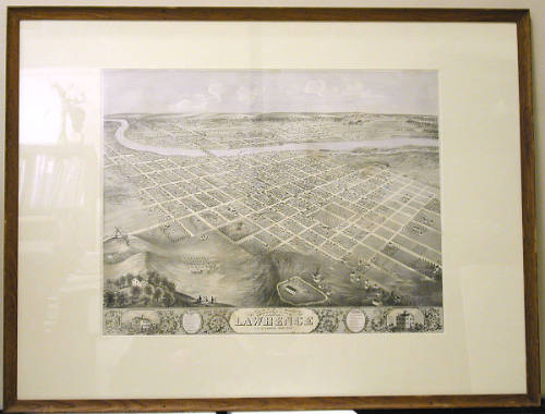 Bird's Eye View of the City of Lawrence