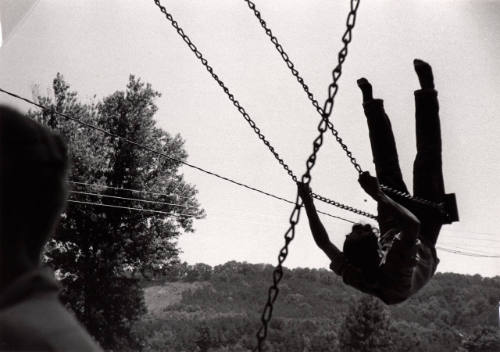 Boy on swing