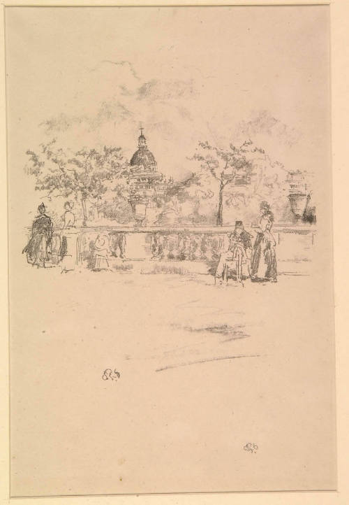 The Pantheon, from the Terrace of the Luxembourg Gardens