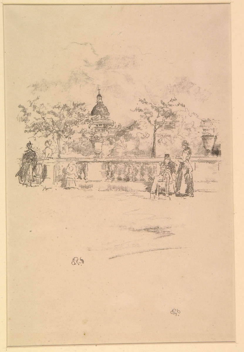 The Pantheon, from the Terrace of the Luxembourg Gardens