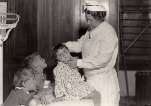 Untitled (nurse and children)