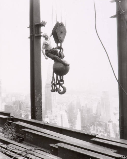 Untitled (man on hoist)
