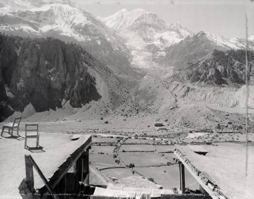 A View of the Annaparnas: Gangapurna Glacier Dome and Ice Fall from a Hanang rooftop, Nepal