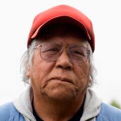 Nelson Bird Bear, retired coal miner, has both lease and surface rights, lives on Berthold Reservation at Mandaree, age 66