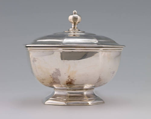 Octagonal Sugar Bowl and Cover