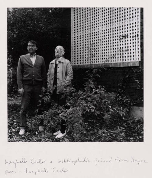 L.C. and her bibliophilic friend from Sayre Ave., L.C.