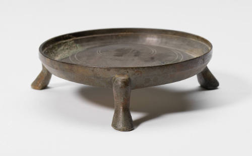 Miniature Ritual Vessel Round Stand on Three Legs