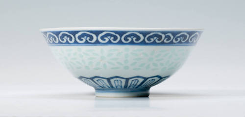 Bowl with Rice Grain Pattern