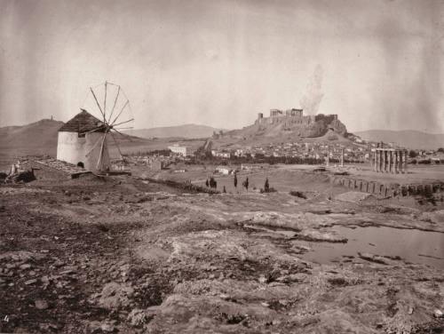 The Acropolis, from the hill above the Ilissus, looking north-west