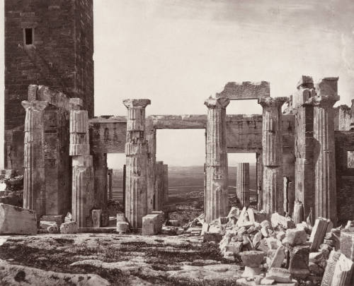 The eastern facade of the Propylaea