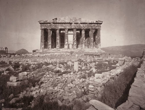 Western facade of the Parthenon