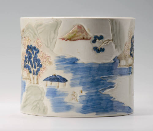 Cylindrical Brush Pot