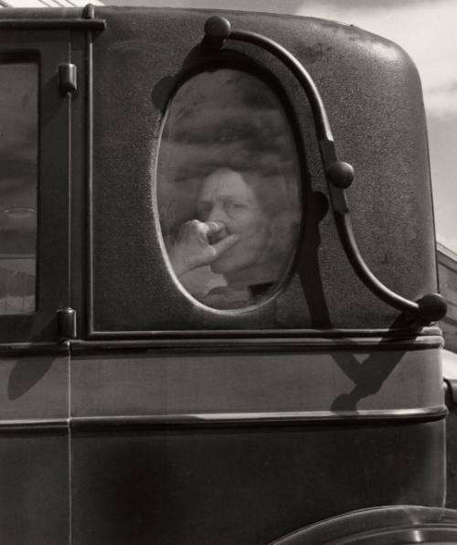 Funeral cortege, end of an era in a small valley town, California