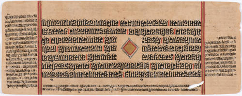 Jain Manuscript of the Kalpasutra and Kalakacavyakatha: recto; text, verso; text
