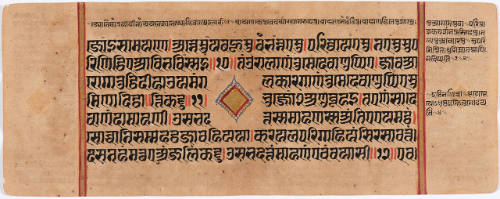 Jain Manuscript of the Kalpasutra and Kalakacavyakatha: recto; text, verso; text
