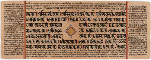 Jain Manuscript of the Kalpasutra and Kalakacavyakatha: recto; text, verso; text