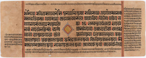 Jain Manuscript of the Kalpasutra and Kalakacavyakatha: recto; text, verso; text
