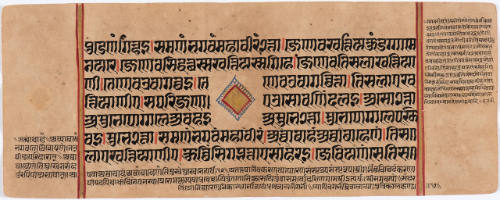 Jain Manuscript of the Kalpasutra and Kalakacavyakatha: recto; text, verso; text