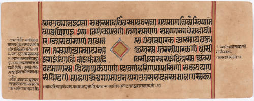 Jain Manuscript of the Kalpasutra and Kalakacavyakatha: recto; text, verso; text