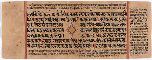 Jain Manuscript of the Kalpasutra and Kalakacavyakatha: recto; text, verso; text