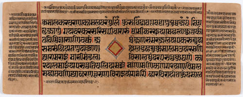 Jain Manuscript of the Kalpasutra and Kalakacavyakatha: recto; text, verso; text