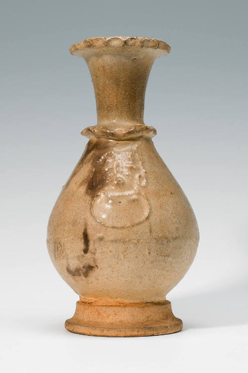Funerary Vase with Fluted Lip