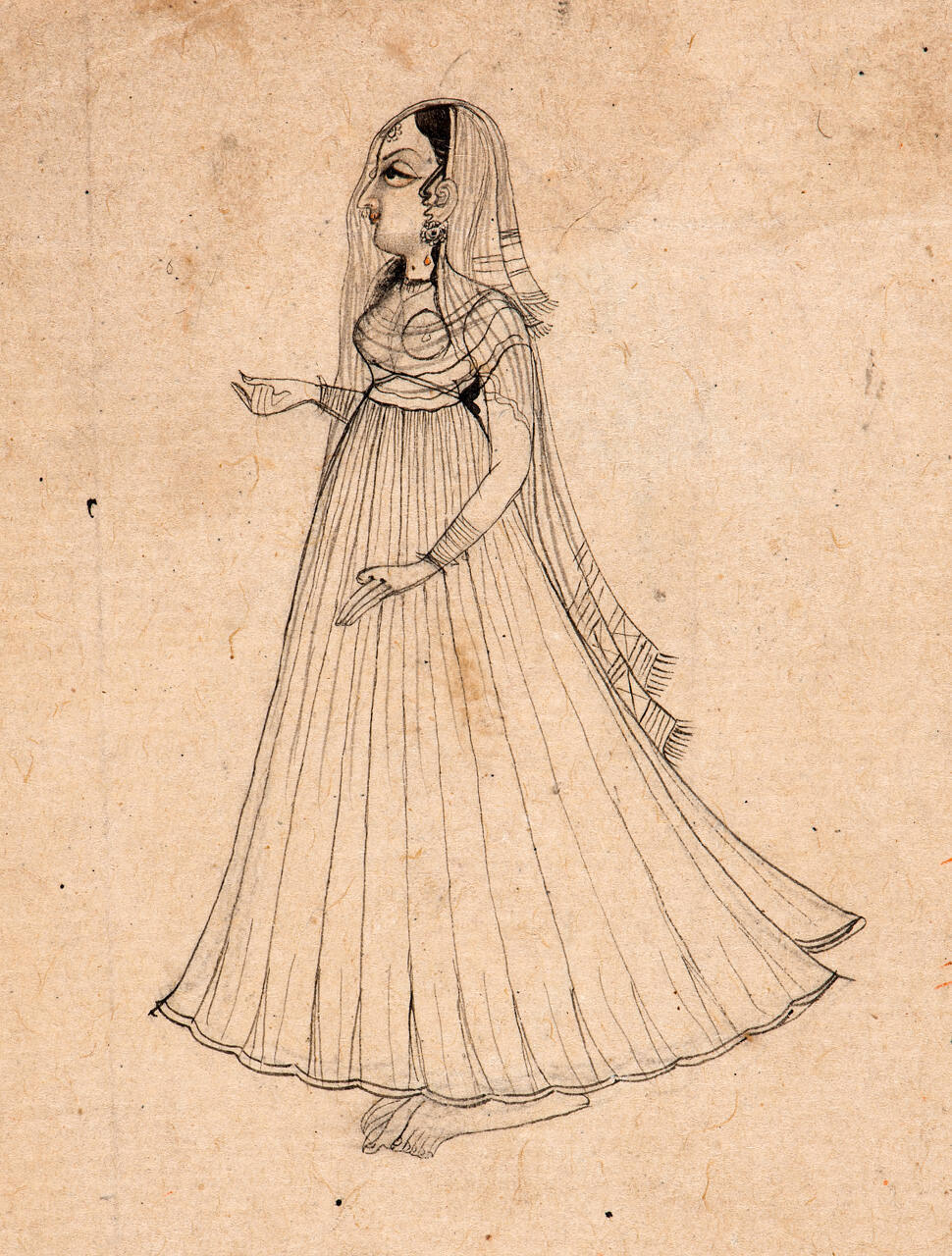 Study of a Woman in Mughal Dress