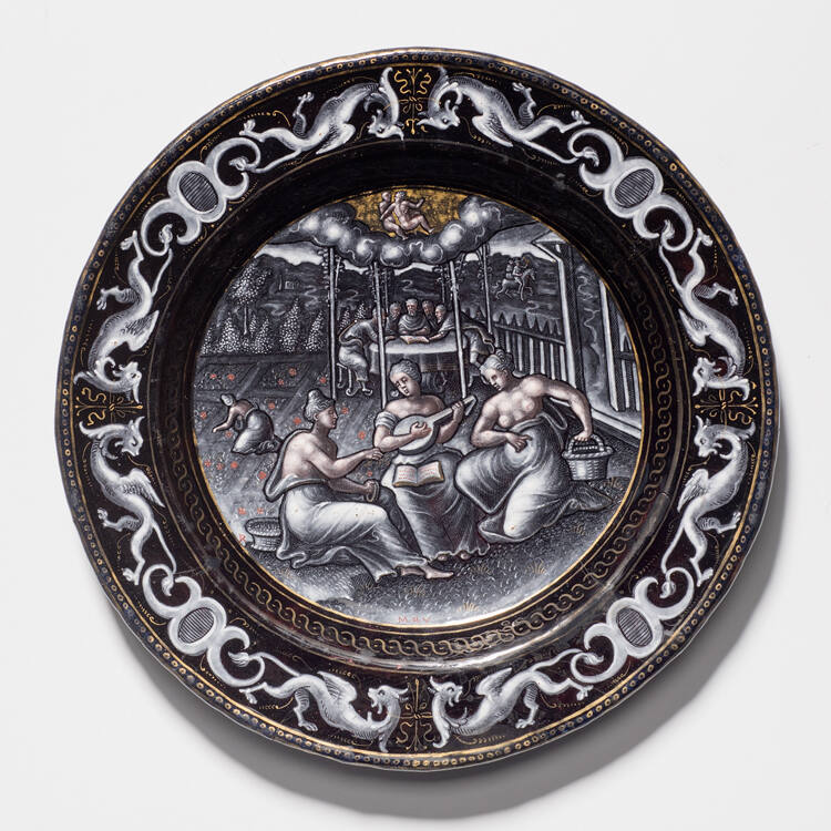 Limoges Plate (Calendar Plate for May)