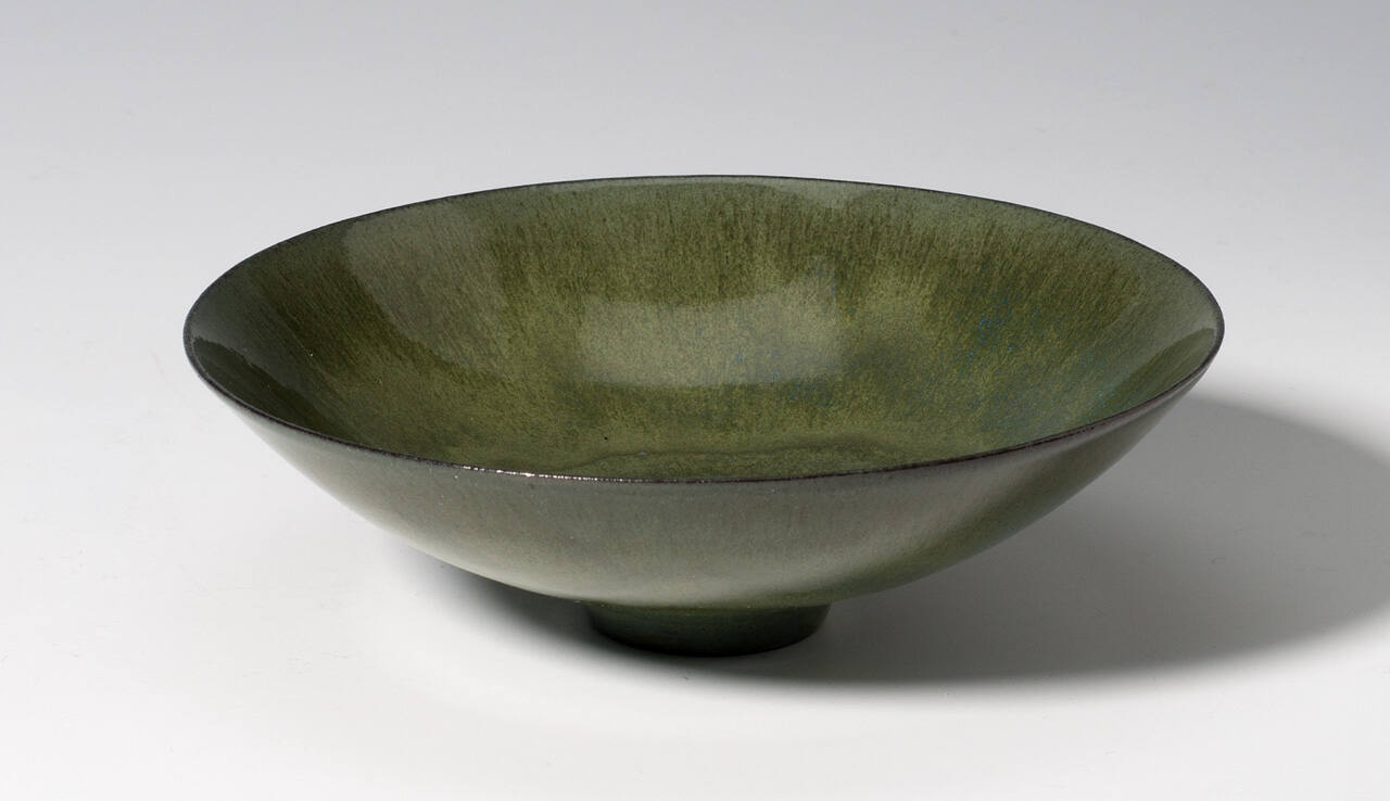 Green Mariposa Conical Bowl