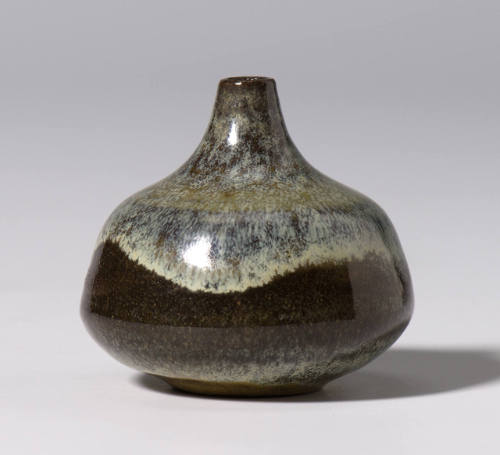 Tiger Eye Miniature Bottle with Pinched Mouth