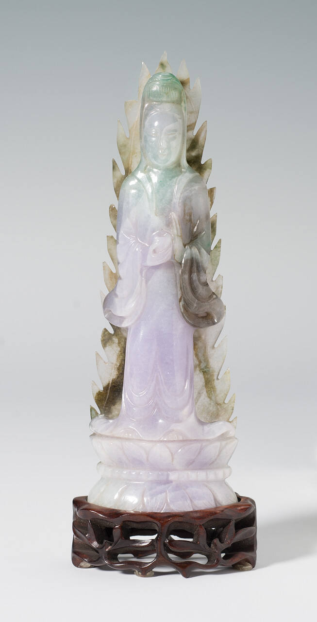 Standing Kuan Yin with Flame Halo