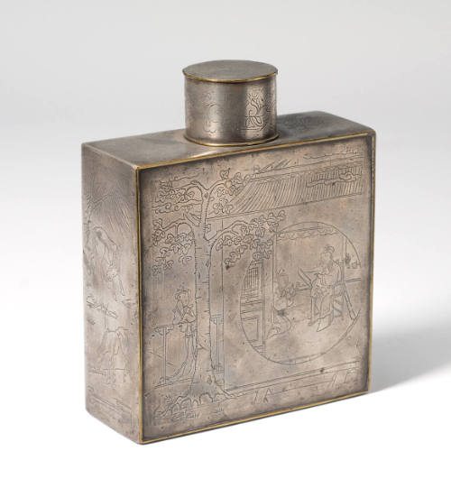 Rectangular Tea Caddy with Lid
