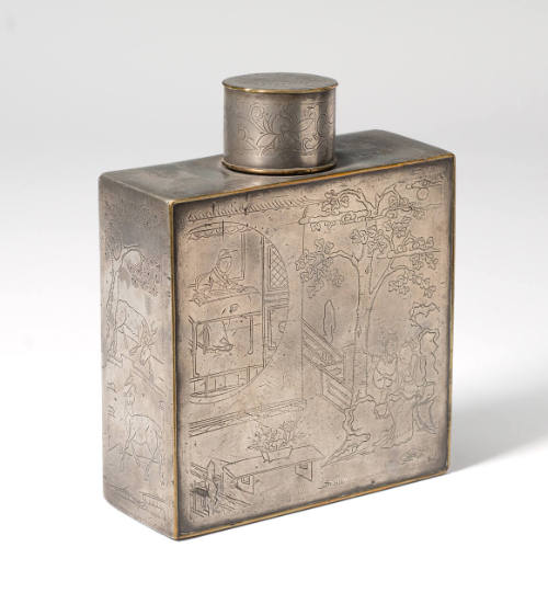 Rectangular Tea Caddy with Lid