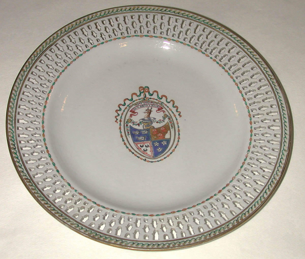 Plate with Pierced Border from Tea Service