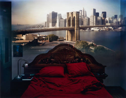 Camera Obscura:  View of the Brooklyn Bridge in Bedroom