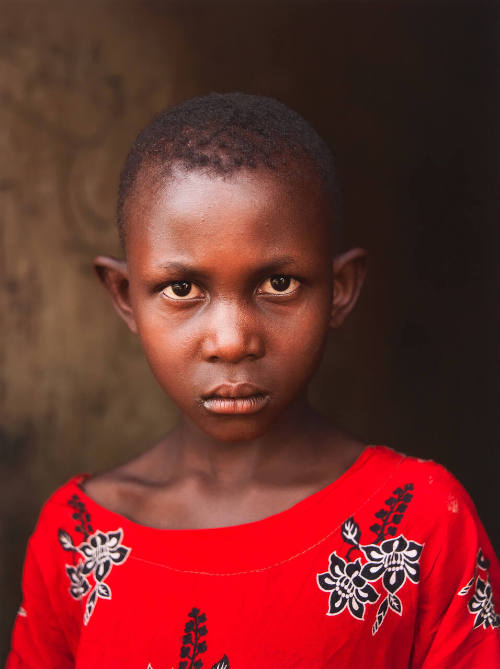 Girl in Red Dress Kajjansi, Uganda