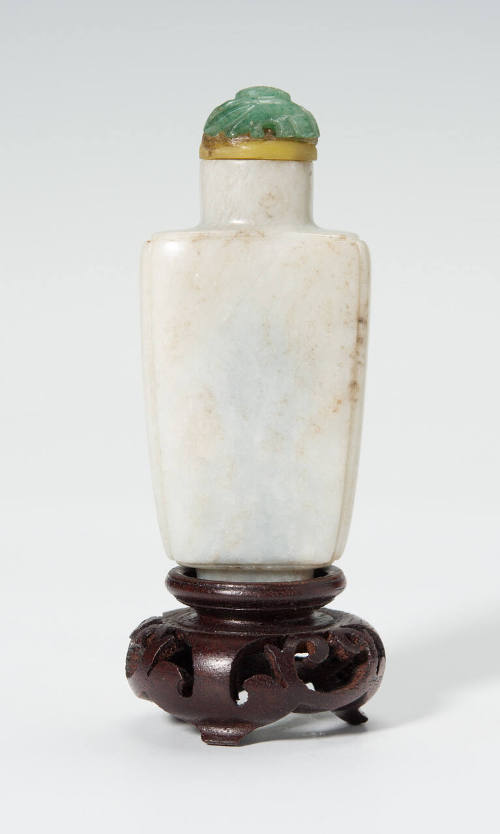 Snuff bottle with stopper and stand