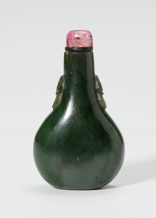 Snuff bottle with stopper and stand