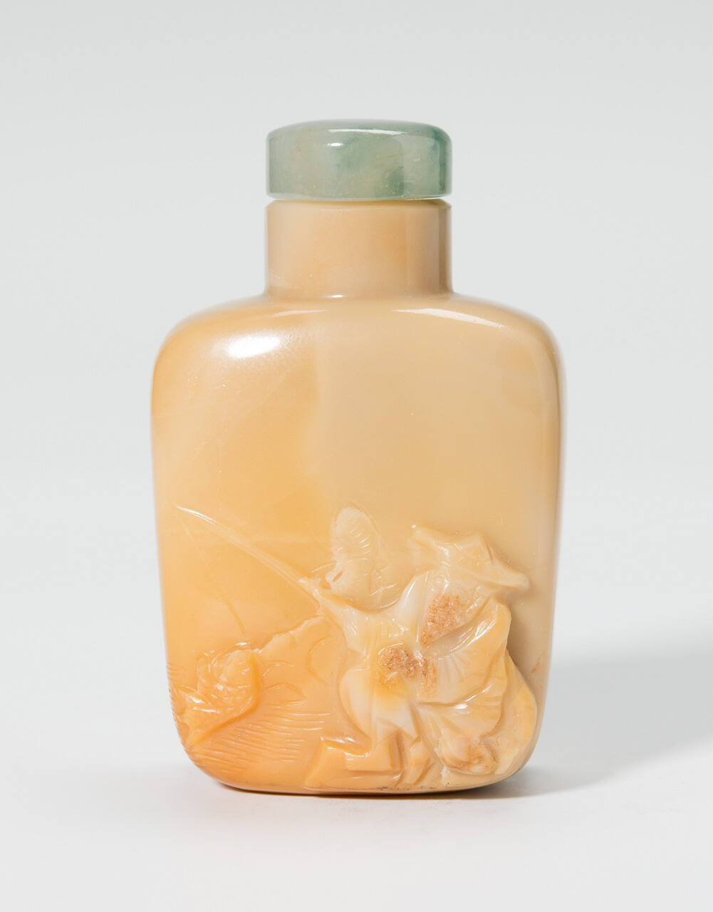 Snuff bottle with stopper