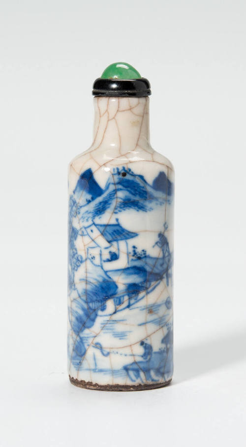 Snuff bottle with stopper and stand