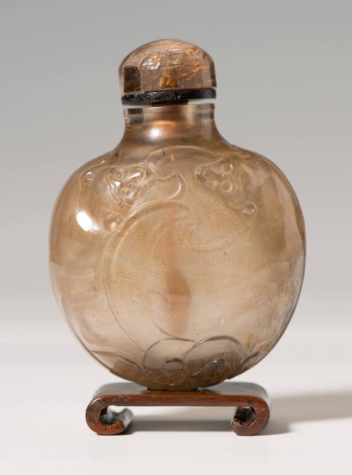 Snuff bottle with stopper and stand
